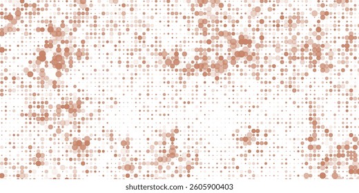 Orange white polka dot gradient halftone background. Pop art cartoon dot texture with comic graphic design, Horizontal abstract patterned wall for digital technology cover.
