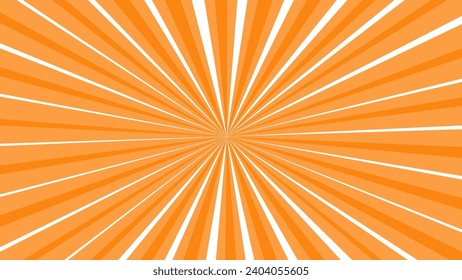 Orange and white sunburst background