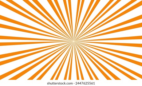 Orange and white sunburst background