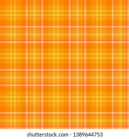 Orange and  White    Tartan  Plaid  Seamless Pattern Background. Flannel  Shirt Tartan Patterns. Trendy Tiles Vector Illustration for Wallpapers.