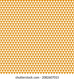 Orange and white triangles, seamless pattern background. Vector illustration.