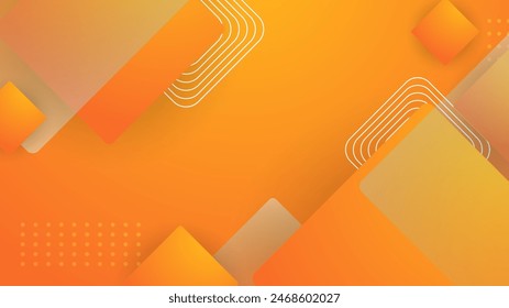 Orange and white vector abstract geometrical gradient shape modern background. Abstract gradient shapes background for presentation, business report, card, banner, poster