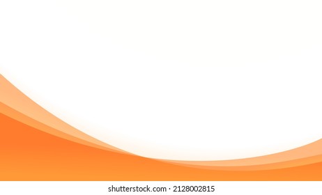 Orange and white vector cover with gradient waves, abstract illustration background design