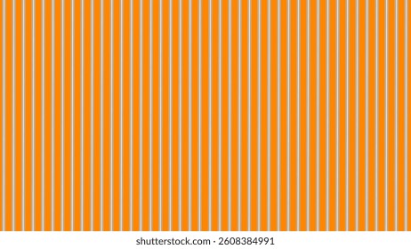 Orange and white vertical striped background. Seamless pattern in vertical lines.