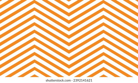 Orange and white zigzag wave geometric background