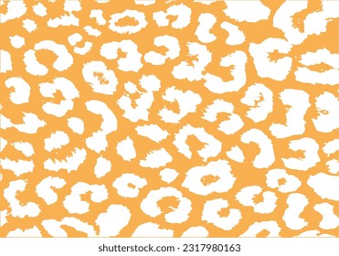orange wild pattern design vector