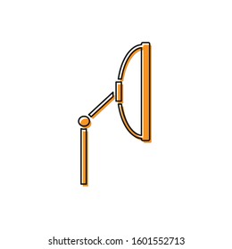 Orange Windscreen wiper icon isolated on white background.  Vector Illustration