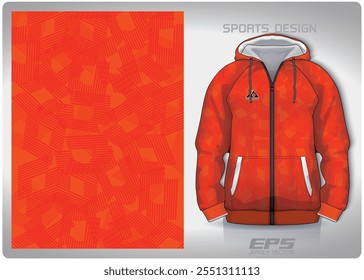 orange woven basket pattern design, illustration, textile background for sports t-shirt, football jersey shirt mockup for football club. consistent front view