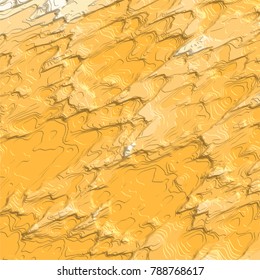 orange yellow abstract 3D structure wave pattern with highlighted spots, vector illustration