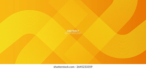 Orange and yellow abstract background. Minimal pattern. Vibrant gradient geometric lines. Modern design.