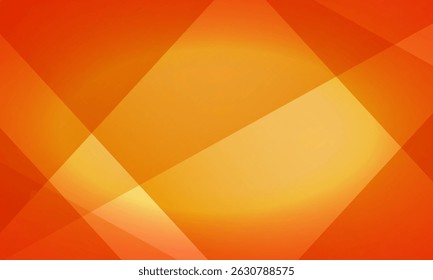 Orange and yellow abstract background with triangle corners. Bright color gradient. Geometric mosaic vibrant shape pattern. Vector illustration design template.