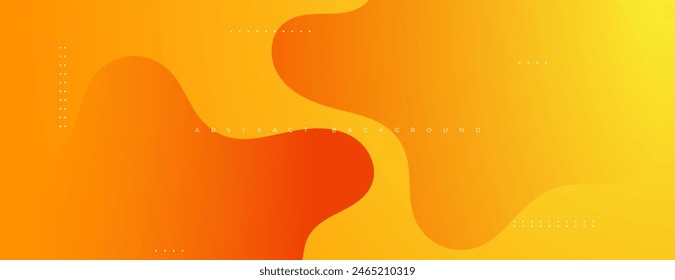 orange yellow abstract fluid background. great for banner, poster, presentation, website, cover, brochure.