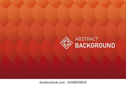Orange, yellow, abstract geometric background, pattern in vector. Oval pattern in vector.