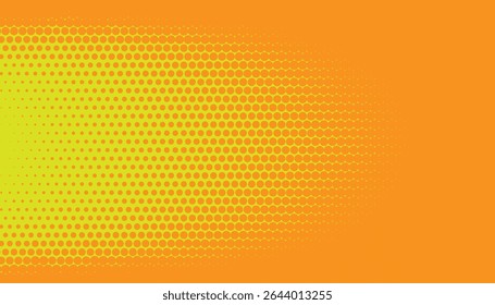 orange and yellow abstract halftone background. vector illustration