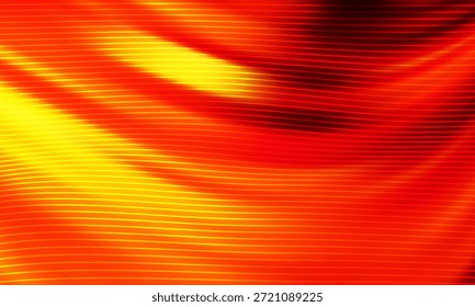 Orange and Yellow Abstract Light Waves Background for Creative Projects and Design