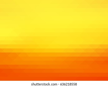 Orange and Yellow Abstract Mosaic Vector Background