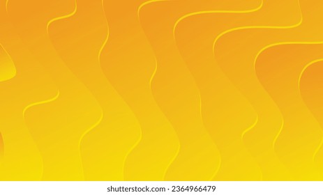 Orange and yellow abstract wave modern luxury texture background for brochure flyer banner template design