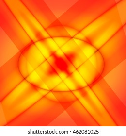 Orange and yellow background of abstract warm curves

