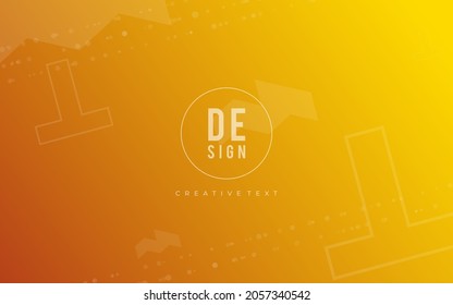 orange yellow background, random minimalist abstract illustration vector for logo, card, banner, web and printing.