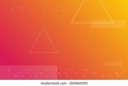 fondo amarillo anaranjado, vector de ilustración abstracta al azar minimalista para logotipo, tarjeta, banner, web e impresión.