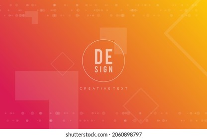 orange yellow background, random minimalist abstract illustration vector for logo, card, banner, web and printing.