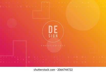 orange yellow background, random minimalist abstract illustration vector for logo, card, banner, web and printing.
