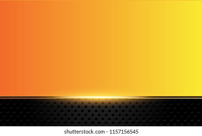 Orange yellow and black Abstract business background.Vector design.