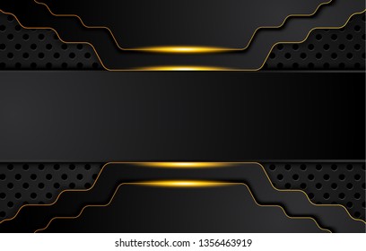 Orange yellow and black Abstract business background.Vector design.