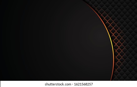 Orange Yellow And Black Abstract Business Background.