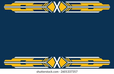 Orange yellow and blue Abstract business background.Vector design. header and footer design modern background. presentation backdrop, racing, technology. simple flat illustration.