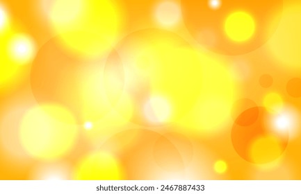 orange yellow bokeh blurred defocused multicolor abstract background vector