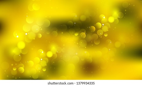 Orange and Yellow Bokeh Defocused Lights Background Image
