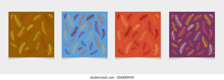 Orange yellow branch pattern. Abstract design template for brochures, flyers, magazine, business card, branding, banners, headers, book covers, notebooks background vector