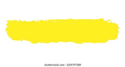 Orange, Yellow Brushes Grunge Paint stripe. Distressed Vector Brush Stroke. Color Modern Textured banner. Dirty Artistic Design Elements. Creative Design Elements. Perfect For Logo, Banner, Icon.