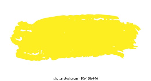 Orange, Yellow Brushes Grunge Paint stripe. Distressed Vector Brush Stroke. Color Modern Textured banner. Dirty Artistic Design Elements. Creative Design Elements. Perfect For Logo, Banner, Icon.