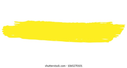 Orange, Yellow Brushes Grunge Paint stripe. Distressed Vector Brush Stroke. Color Modern Textured banner. Dirty Artistic Design Elements. Creative Design Elements. Perfect For Logo, Banner, Icon.