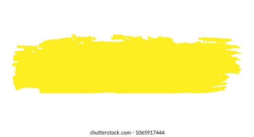 Orange, Yellow Brushes Grunge Paint stripe. Distressed Vector Brush Stroke. Color Modern Textured banner. Dirty Artistic Design Elements. Creative Design Elements. Perfect For Logo, Banner, Icon.