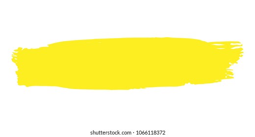 Orange, Yellow Brushes Grunge Paint stripe. Distressed Vector Brush Stroke. Color Modern Textured banner. Dirty Artistic Design Elements. Creative Design Elements. Perfect For Logo, Banner, Icon.