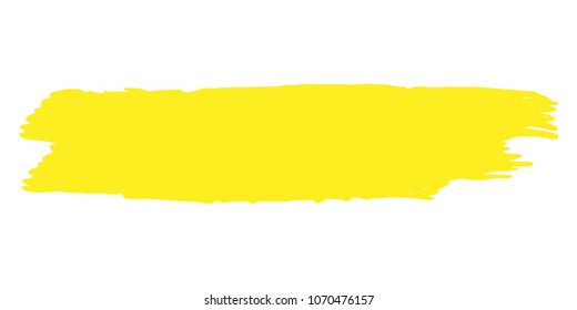 Orange, Yellow Brushes Grunge Paint stripe. Distressed Vector Brush Stroke. Color Modern Textured banner. Dirty Artistic Design Elements. Creative Design Elements. Perfect For Logo, Banner, Icon.