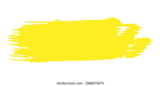 Orange, Yellow Brushes Grunge Paint stripe. Distressed Vector Brush Stroke. Color Modern Textured banner. Dirty Artistic Design Elements. Creative Design Elements. Perfect For Logo, Banner, Icon.