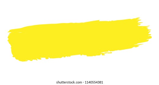 Orange, Yellow Brushes Grunge Paint stripe. Distressed Vector Brush Stroke. Color Modern Textured banner. Dirty Artistic Design Elements. Creative Design Elements. Perfect For Logo, Banner, Icon.