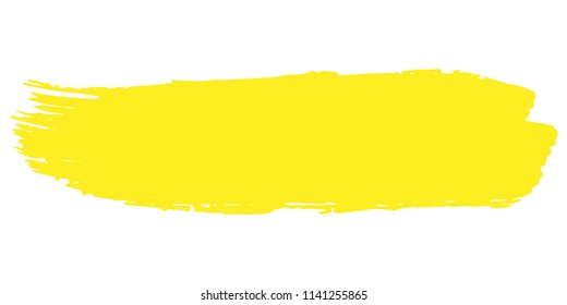 Orange, Yellow Brushes Grunge Paint stripe. Distressed Vector Brush Stroke. Color Modern Textured banner. Dirty Artistic Design Elements. Creative Design Elements. Perfect For Logo, Banner, Icon.