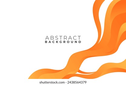 orange and yellow business banner background with dynamic wave composition
