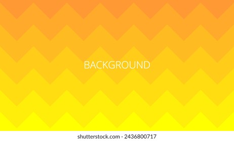 Orange and yellow chevron background. Abstract banner with broken lines. Gradient blended zigzag
