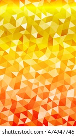 orange, yellow color causing polygonal banner. to promote your products. vector illustration. to design banners, presentations, brochures greeting.