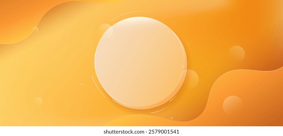 Orange with yellow color gradient background, Minimalist design gradient colorful background vector illustration for presentation product branding on ads social media