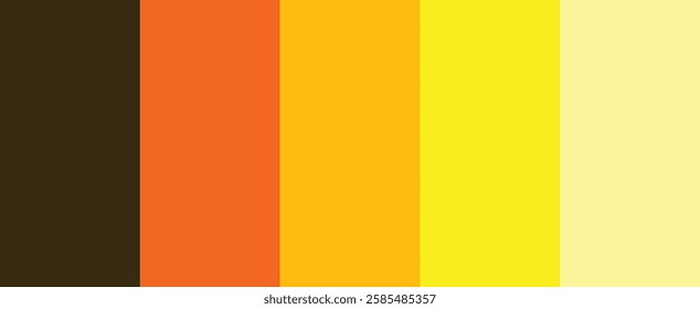 Orange and yellow Color matching color palette - Fashion Trend Orange and yellow Color guide palette, color palette. Forecast of the future colour palette for fashion designers and fashion business