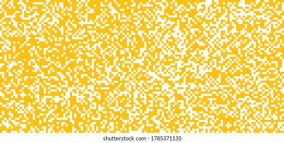 Orange yellow color pixel raster art icon Flat signal design pixelated Funny vector squares pattern sign Pixels Bit rasters pictogram 8-bit Cartoon mosaic square icons Multi colored hexagon background