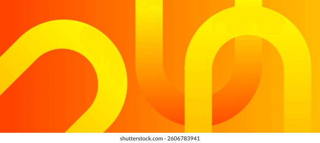 Orange and yellow colour abstract gradient background with geometric diagonal shapes pattern design background vector illustration. Dynamic shapes composition . Futuristic concept. Perfect for modern.