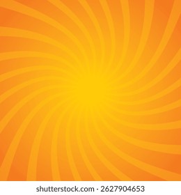 Fondo de explosión de sol cómico naranja y amarillo